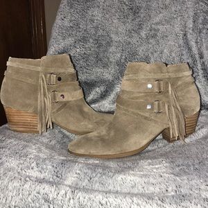 Sz 7.5 Brown Booties. Franco Sarto